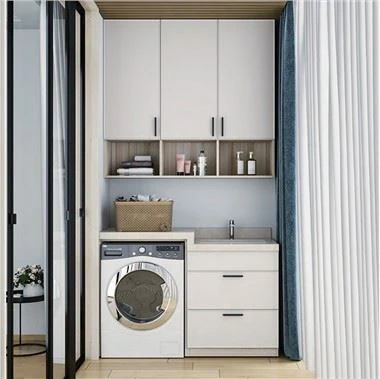 Light-colored Balcony Cabinet
