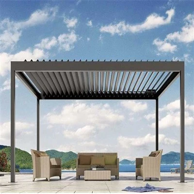 Waterproof Louvered Roof System Aluminum Pergola